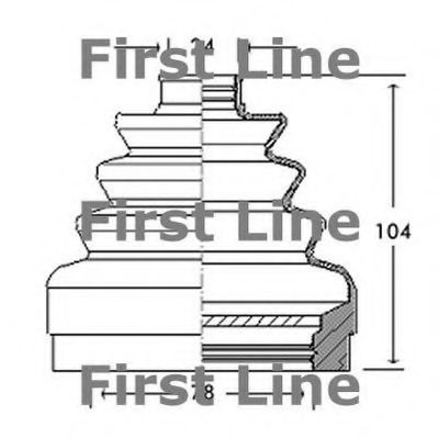 FIRST LINE FCB2740 Пыльник, приводной вал для FORD (Форд) FIRST LINE FCB2740 Пыльник, приводной вал для FORD (Форд)