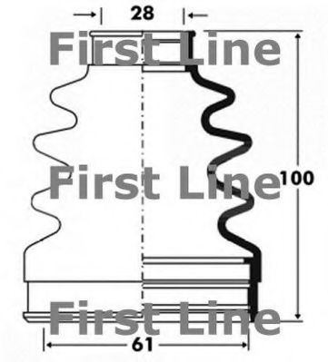 FIRST LINE FCB2838 Пыльник, приводной вал для FORD FUSION (Форд Фьюжн)