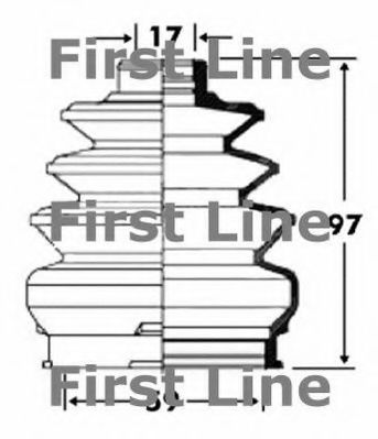 FIRST LINE FCB2894 Пыльник, приводной вал для FIAT 500 (Фиат 500) FIRST LINE FCB2894 Пыльник, приводной вал для FIAT 500 (Фиат 500)