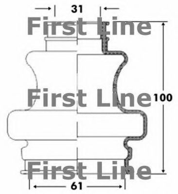 FIRST LINE FCB6092 Пыльник, приводной вал для MERCEDES-BENZ CL-CLASS (Мэрcэдэс-бэнз Cл-cласс) FIRST LINE FCB6092 Пыльник, приводной вал для MERCEDES-BENZ CL-CLASS (Мэрcэдэс-бэнз Cл-cласс)