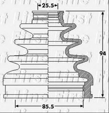 FIRST LINE FCB6219 Пыльник, приводной вал для MAZDA CX-7 (Мазда Сх 7) FIRST LINE FCB6219 Пыльник, приводной вал для MAZDA CX-7 (Мазда Сх 7)