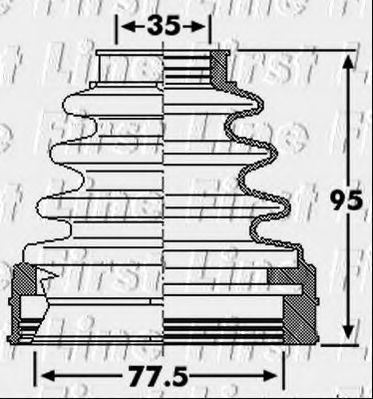 FIRST LINE FCB6243 Пыльник, приводной вал для FORD (Форд) FIRST LINE FCB6243 Пыльник, приводной вал для FORD (Форд)