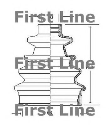 FIRST LINE FCB2040 Пыльник, приводной вал для FORD FIESTA (Форд Фиэста) FIRST LINE FCB2040 Пыльник, приводной вал для FORD FIESTA (Форд Фиэста)
