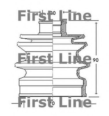 FIRST LINE FCB2057 Пыльник, приводной вал для MAZDA 323 III (Мазда 323 3) FIRST LINE FCB2057 Пыльник, приводной вал для MAZDA 323 III (Мазда 323 3)