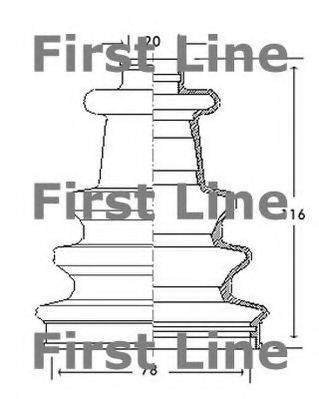 FIRST LINE FCB2080 Пыльник, приводной вал для PEUGEOT 205 II (Пежо 205 2) FIRST LINE FCB2080 Пыльник, приводной вал для PEUGEOT 205 II (Пежо 205 2)
