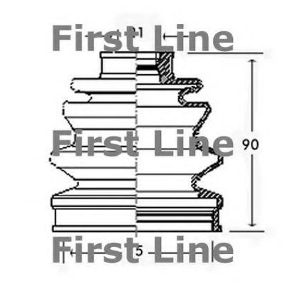FIRST LINE FCB2235 Пыльник, приводной вал для MITSUBISHI LANCER III (Митсубиши/митсубиси Ланcэр 3) FIRST LINE FCB2235 Пыльник, приводной вал для MITSUBISHI LANCER III (Митсубиши/митсубиси Ланcэр 3)