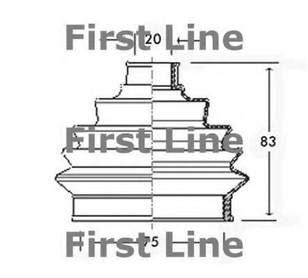 FIRST LINE FCB2256 Пыльник, приводной вал для VOLKSWAGEN JETTA I (Фольксваген Жэтта и) FIRST LINE FCB2256 Пыльник, приводной вал для VOLKSWAGEN JETTA I (Фольксваген Жэтта и)