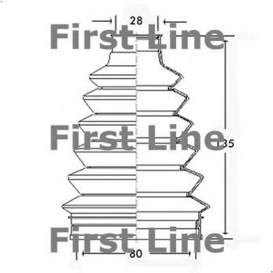 FIRST LINE FCB2296 Пыльник, приводной вал для RENAULT KANGOO RAPID (Рено Кангу рапид) FIRST LINE FCB2296 Пыльник, приводной вал для RENAULT KANGOO RAPID (Рено Кангу рапид)