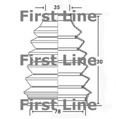FIRST LINE FCB2340 Пыльник, приводной вал для RENAULT MEGANE I (Рено Меган 1) FIRST LINE FCB2340 Пыльник, приводной вал для RENAULT MEGANE I (Рено Меган 1)