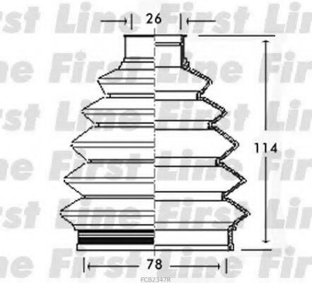 FIRST LINE FCB2347R Пыльник, приводной вал для VOLKSWAGEN DERBY (Фольксваген Дэрбъ) FIRST LINE FCB2347R Пыльник, приводной вал для VOLKSWAGEN DERBY (Фольксваген Дэрбъ)
