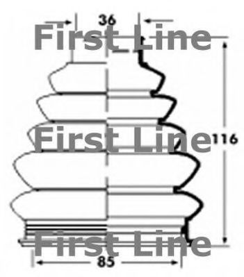 FIRST LINE FCB2360 Пыльник, приводной вал для PEUGEOT 407 (Пежо 407) FIRST LINE FCB2360 Пыльник, приводной вал для PEUGEOT 407 (Пежо 407)