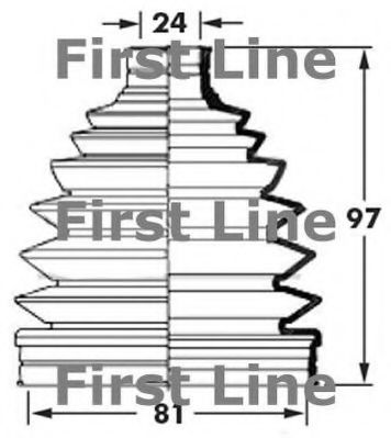 FIRST LINE FCB6010 Пыльник, приводной вал для MAZDA 626 V (Мазда 626 5) FIRST LINE FCB6010 Пыльник, приводной вал для MAZDA 626 V (Мазда 626 5)