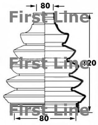 FIRST LINE FCB6029 Пыльник, приводной вал для NISSAN (Ниссан) FIRST LINE FCB6029 Пыльник, приводной вал для NISSAN (Ниссан)