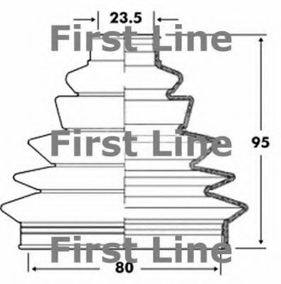 FIRST LINE FCB6076 Пыльник, приводной вал для FIAT 500 C (Фиат 500 c) FIRST LINE FCB6076 Пыльник, приводной вал для FIAT 500 C (Фиат 500 c)