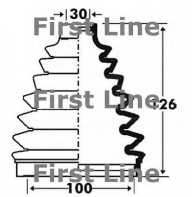 FIRST LINE FCB6100 Пыльник, приводной вал для RENAULT ESPACE IV (Рено Эспейс 4) FIRST LINE FCB6100 Пыльник, приводной вал для RENAULT ESPACE IV (Рено Эспейс 4)
