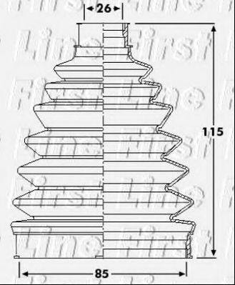 FIRST LINE FCB6207 Пыльник, приводной вал для RENAULT EURO CLIO III (Рено Эуро клио 3) FIRST LINE FCB6207 Пыльник, приводной вал для RENAULT EURO CLIO III (Рено Эуро клио 3)