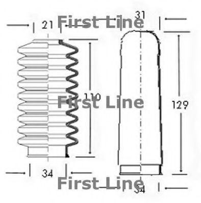FIRST LINE FSG3005 Пыльник, рулевое управление для VOLKSWAGEN POLO CLASSIC (Фольксваген Поло классик) FIRST LINE FSG3005 Пыльник, рулевое управление для VOLKSWAGEN POLO CLASSIC (Фольксваген Поло классик)