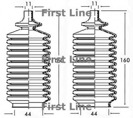 FIRST LINE FSG3119 Пыльник, рулевое управление для HYUNDAI EXCEL (Хендай Эxcэл) FIRST LINE FSG3119 Пыльник, рулевое управление для HYUNDAI EXCEL (Хендай Эxcэл)