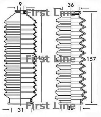 FIRST LINE FSG3133 Пыльник, рулевое управление для NISSAN (Ниссан) FIRST LINE FSG3133 Пыльник, рулевое управление для NISSAN (Ниссан)