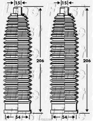 FIRST LINE FSG3299 Пыльник, рулевое управление для VOLVO S40 II (Вольво S40 2) FIRST LINE FSG3299 Пыльник, рулевое управление для VOLVO S40 II (Вольво S40 2)