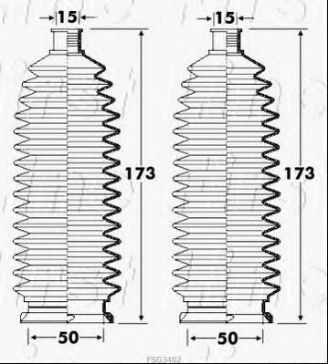 FIRST LINE FSG3402 Пыльник, рулевое управление для CITROËN C3 I (CитроËн С3 1) FIRST LINE FSG3402 Пыльник, рулевое управление для CITROËN C3 I (CитроËн С3 1)