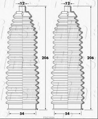 FIRST LINE FSG3404 Пыльник, рулевое управление для RENAULT GRAN III (Рено Гран 3) FIRST LINE FSG3404 Пыльник, рулевое управление для RENAULT GRAN III (Рено Гран 3)