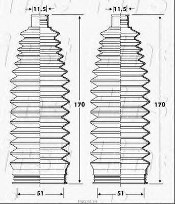 FIRST LINE FSG3419 Пыльник, рулевое управление для TOYOTA ECHO VERSO (Тойота/тоета Эчо vэрсо) FIRST LINE FSG3419 Пыльник, рулевое управление для TOYOTA ECHO VERSO (Тойота/тоета Эчо vэрсо)