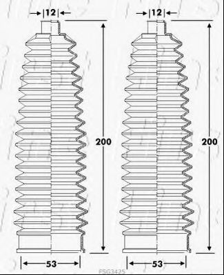 FIRST LINE FSG3425 Пыльник, рулевое управление для RENAULT KANGOO BE BOP (Рено Кангу боп) FIRST LINE FSG3425 Пыльник, рулевое управление для RENAULT KANGOO BE BOP (Рено Кангу боп)