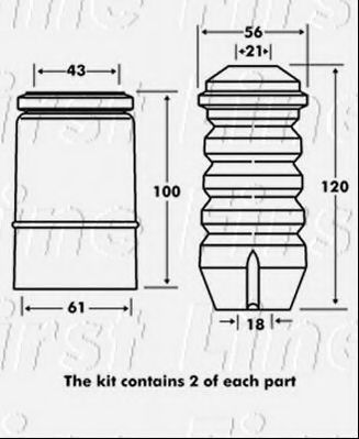 FIRST LINE FPK7077 Пылезащитный комплект, амортизатор для VOLKSWAGEN (Фольксваген) FIRST LINE FPK7077 Пылезащитный комплект, амортизатор для VOLKSWAGEN (Фольксваген)