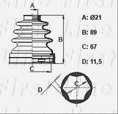FIRST LINE FCB6402 Пыльник, приводной вал для KIA PRO CEED (Киа Про сид) FIRST LINE FCB6402 Пыльник, приводной вал для KIA PRO CEED (Киа Про сид)