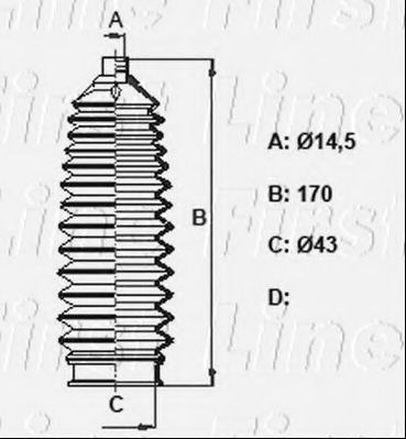FIRST LINE FSG3436 Пыльник, рулевое управление для SUBARU LEGACY V (Субару Легаси 5) FIRST LINE FSG3436 Пыльник, рулевое управление для SUBARU LEGACY V (Субару Легаси 5)