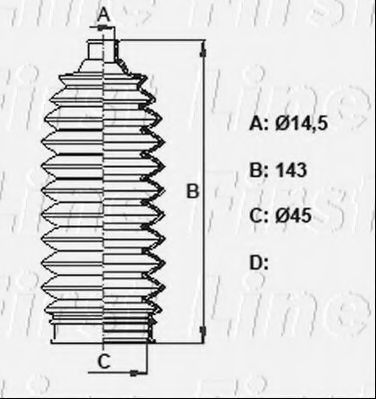 FIRST LINE FSG3437 Пыльник, рулевое управление для SUBARU LEGACY IV (Субару Легаси 4) FIRST LINE FSG3437 Пыльник, рулевое управление для SUBARU LEGACY IV (Субару Легаси 4)