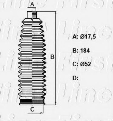 FIRST LINE FSG3448 Пыльник, рулевое управление для VOLVO XC70 II (Вольво Xc70 2) FIRST LINE FSG3448 Пыльник, рулевое управление для VOLVO XC70 II (Вольво Xc70 2)