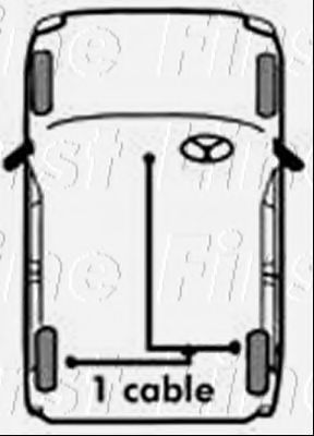 FIRST LINE FKB1182 Трос, стояночная тормозная система для ROVER 2000-3500 (Ровер 2000-3500) FIRST LINE FKB1182 Трос, стояночная тормозная система для ROVER 2000-3500 (Ровер 2000-3500)