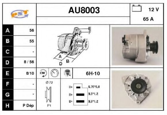 SNRA AU8003 Генератор для VOLKSWAGEN PASSAT (Фольксваген Пассат) SNRA AU8003 Генератор для VOLKSWAGEN PASSAT (Фольксваген Пассат)