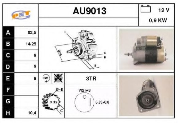 SNRA AU9013 Стартер для VOLKSWAGEN ILTIS (Фольксваген Илтис) SNRA AU9013 Стартер для VOLKSWAGEN ILTIS (Фольксваген Илтис)