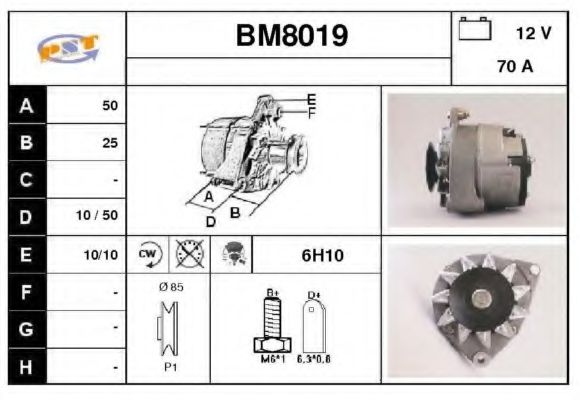 SNRA BM8019 Генератор для BMW 3 (Бмв 3) SNRA BM8019 Генератор для BMW 3 (Бмв 3)