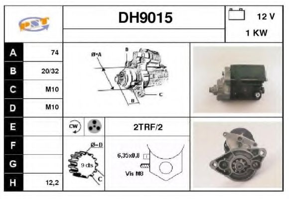 SNRA DH9015 Стартер для TOYOTA HIACE II (Тойота/тоета Хиаcэ 2) SNRA DH9015 Стартер для TOYOTA HIACE II (Тойота/тоета Хиаcэ 2)