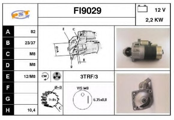 SNRA FI9029 Стартер для FIAT TEMPRA (Фиат Тэмпра) SNRA FI9029 Стартер для FIAT TEMPRA (Фиат Тэмпра)