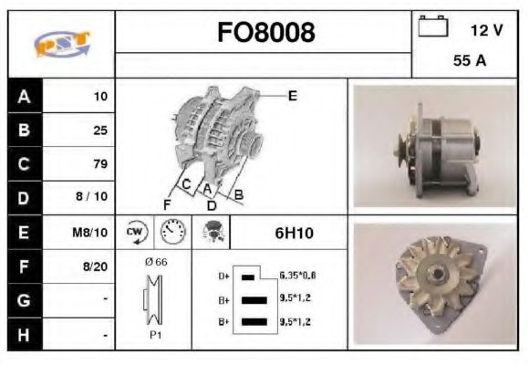 SNRA FO8008 Генератор для FORD GRANADA (Форд Гранада) SNRA FO8008 Генератор для FORD GRANADA (Форд Гранада)