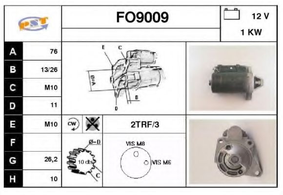 SNRA FO9009 Стартер 