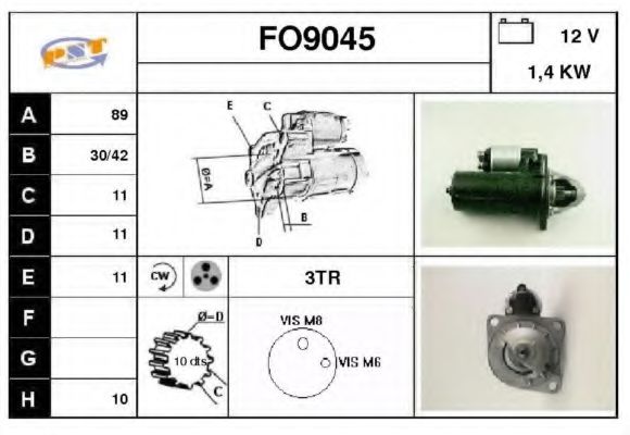 SNRA FO9045 Стартер для FORD GRANADA (Форд Гранада) SNRA FO9045 Стартер для FORD GRANADA (Форд Гранада)