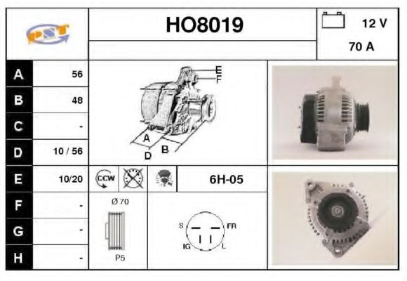 SNRA HO8019 Генератор для HONDA (Хонда) SNRA HO8019 Генератор для HONDA (Хонда)