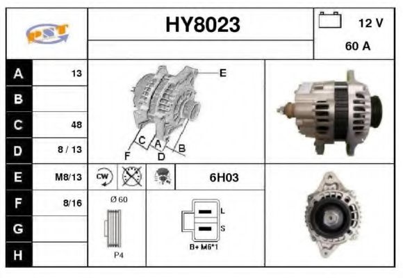 SNRA HY8023 Генератор для HYUNDAI SANTRO XING (Хендай Сантро xинг) SNRA HY8023 Генератор для HYUNDAI SANTRO XING (Хендай Сантро xинг)