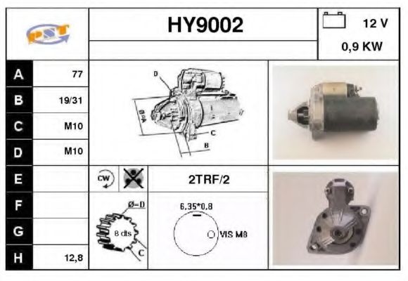 SNRA HY9002 Стартер для MITSUBISHI FORTE (Митсубиши/митсубиси Фортэ) SNRA HY9002 Стартер для MITSUBISHI FORTE (Митсубиши/митсубиси Фортэ)