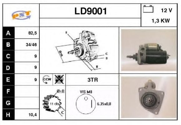 SNRA LD9001 Стартер 