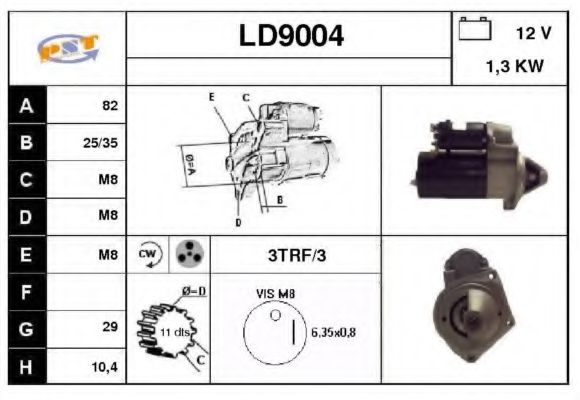 SNRA LD9004 Стартер 
