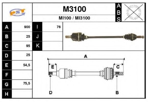 SNRA M3100 Приводной вал для MITSUBISHI COLT II (Митсубиши/митсубиси Cолт 2) SNRA M3100 Приводной вал для MITSUBISHI COLT II (Митсубиши/митсубиси Cолт 2)