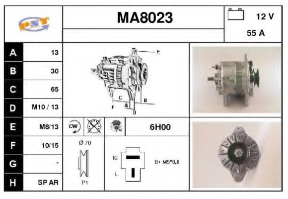 SNRA MA8023 Генератор для MAZDA GLC II (Мазда Глc 2) SNRA MA8023 Генератор для MAZDA GLC II (Мазда Глc 2)