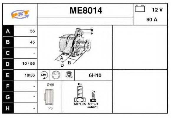 SNRA ME8014 Генератор для MERCEDES-BENZ CLK (Мэрcэдэс-бэнз Слк) SNRA ME8014 Генератор для MERCEDES-BENZ CLK (Мэрcэдэс-бэнз Слк)